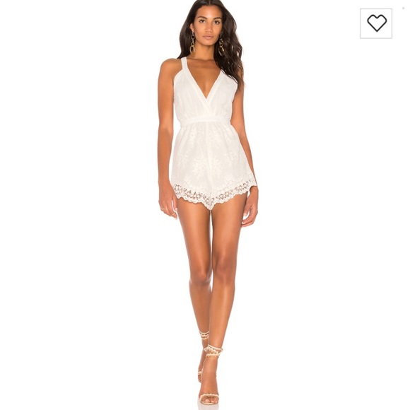 Revolve white romper - Picture 1 of 3